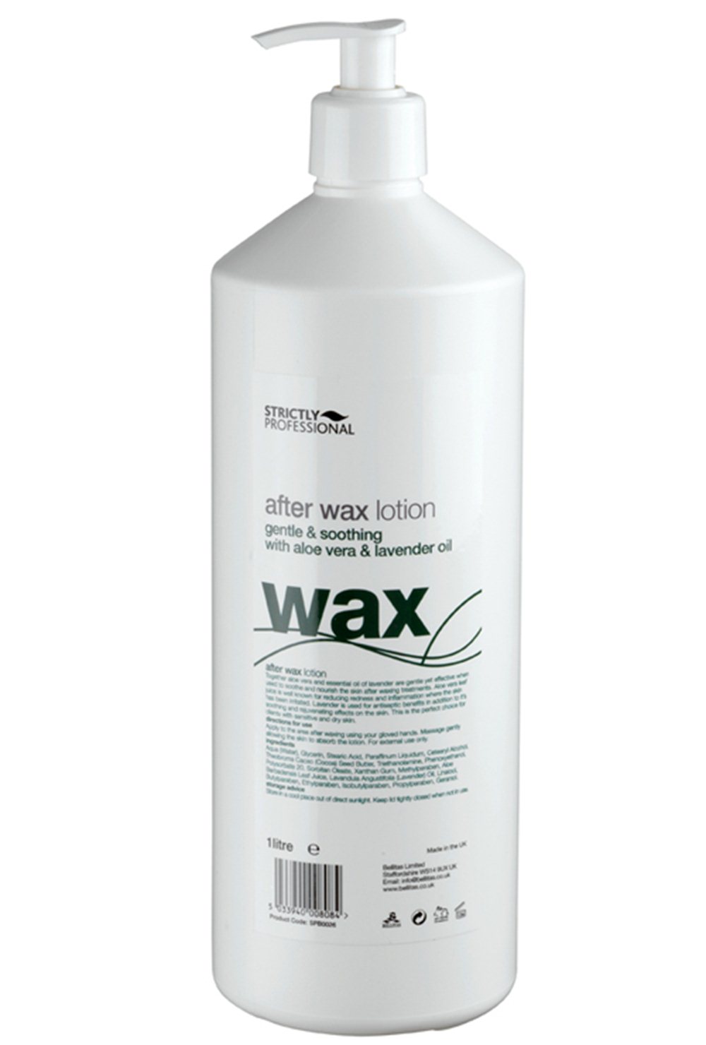 Strictly Professional After Wax Lotion with Aloe Vera and Lavender
